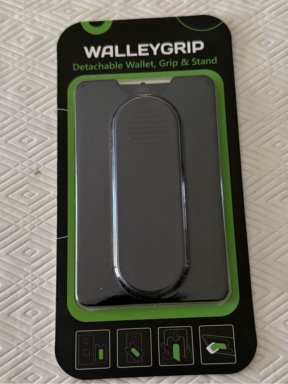 WalleyGrip Original Detachable Phone Wallet Grip & Stand